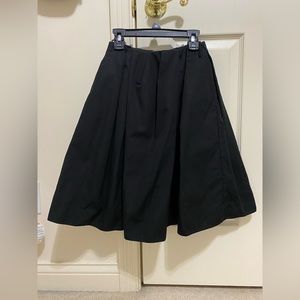 COS Black pleated skirt